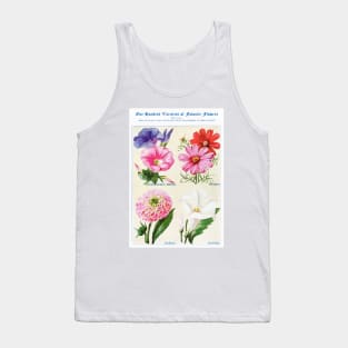 Flower watercolor illustration (1915) Tank Top